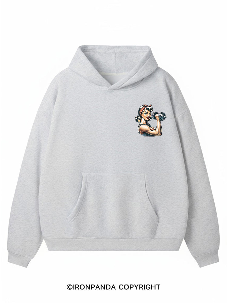 When Nothing Goes Right Go Lift Premium Fleece Gym Hoodie