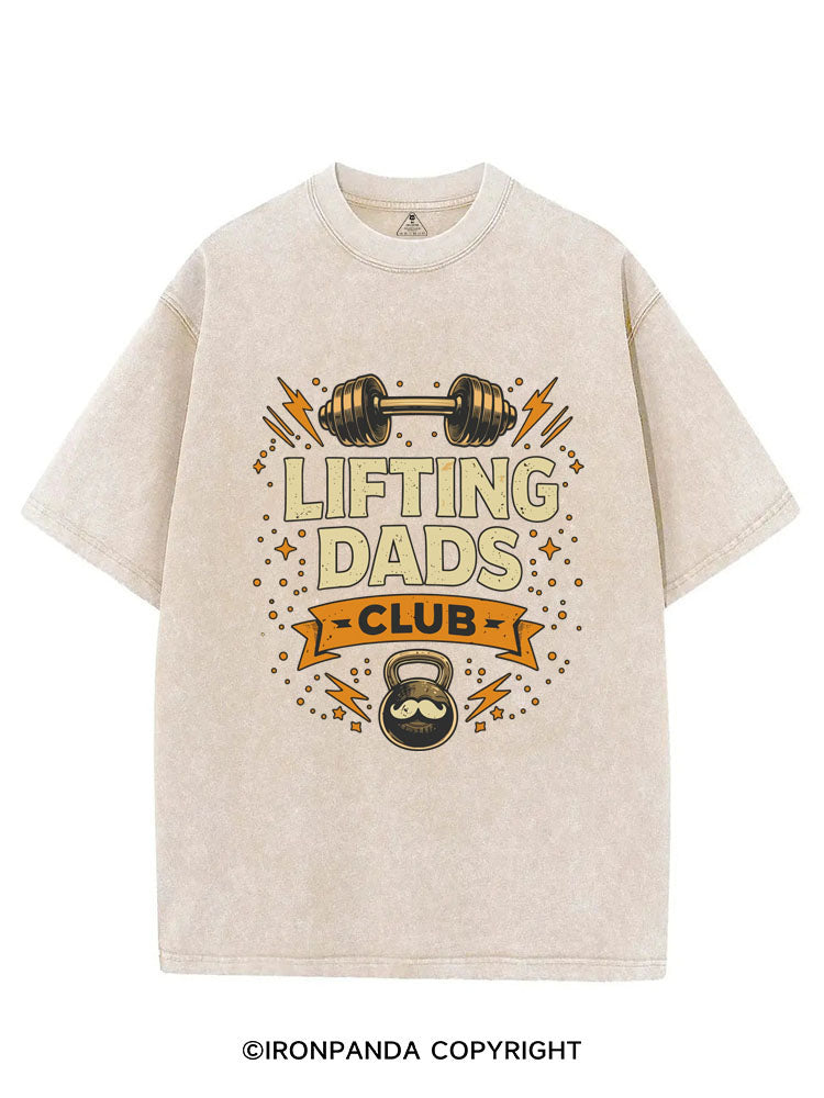 Lifting Dads Club Washed Gym Shirt