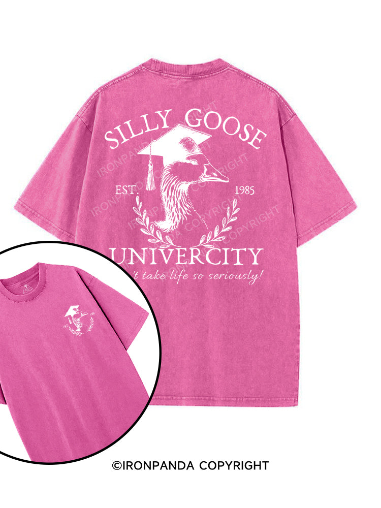SILLY GOOSE UNIVERCITY printed Gym Shirt