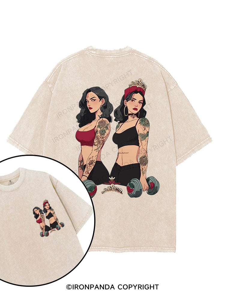 GYM GIRL printed Gym Shirt