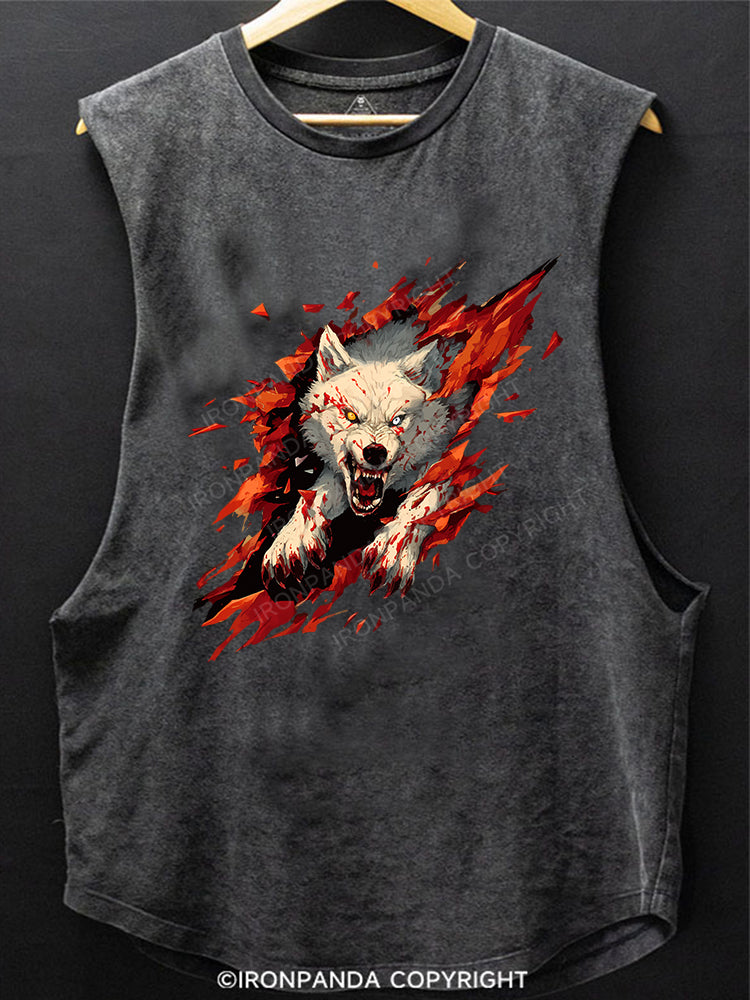Wolf Breakthrough Scoop Bottom Cotton Tank