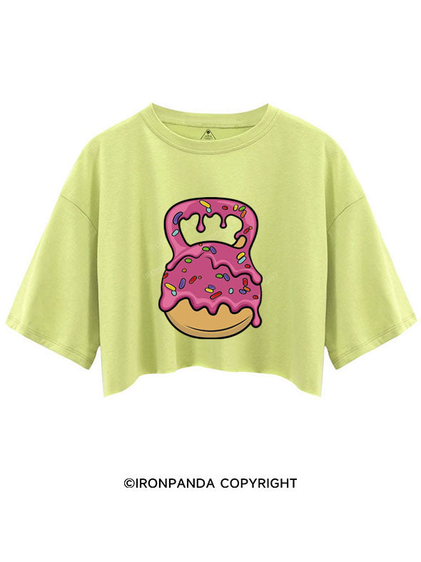 DELICIOUS DONUT KETTLEBELL crop tops