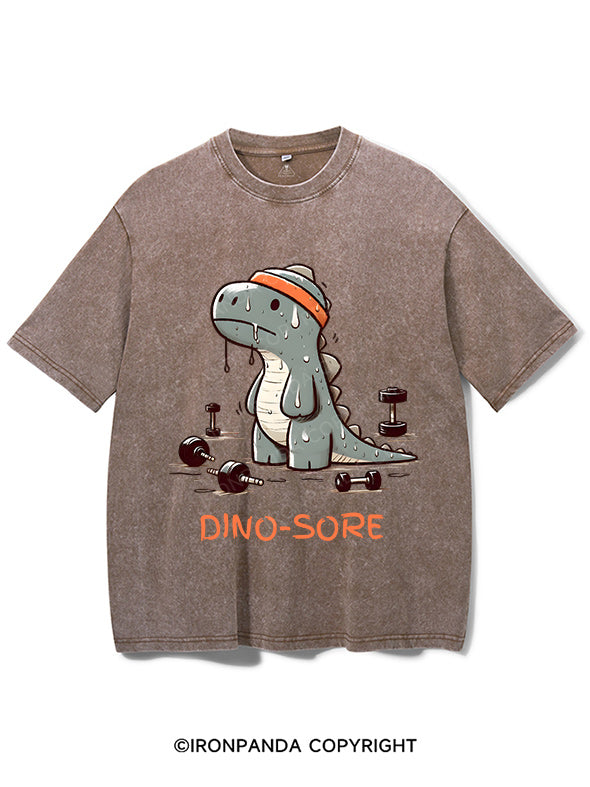 T- Rex - Dino-Sore Washed Gym Shirt