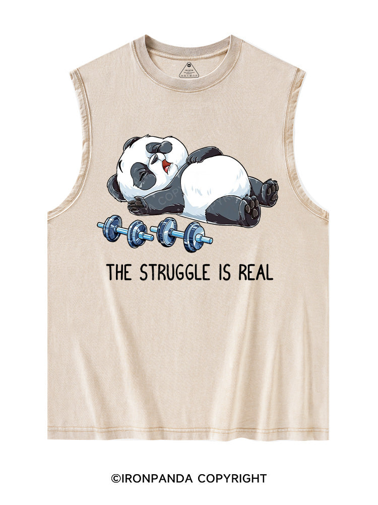THE STRUGGLE IS REAL Washed Tank