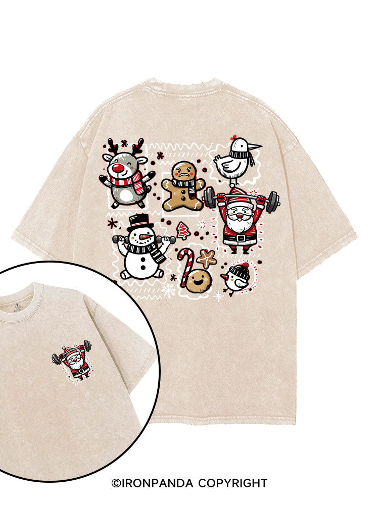 Christmas printed Gym Shirt