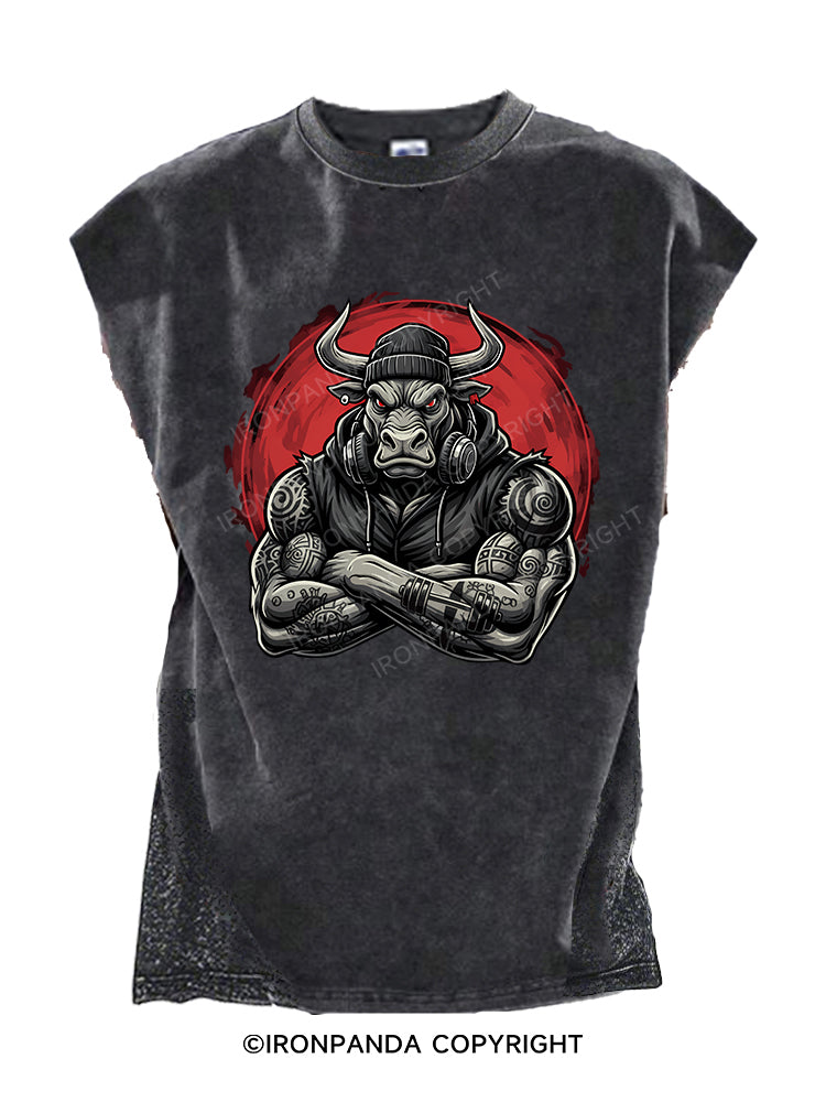 Muscle Bull Cut Off Tank