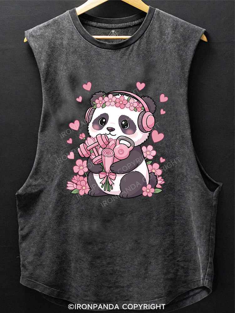 Panda Gains SCOOP BOTTOM COTTON TANK