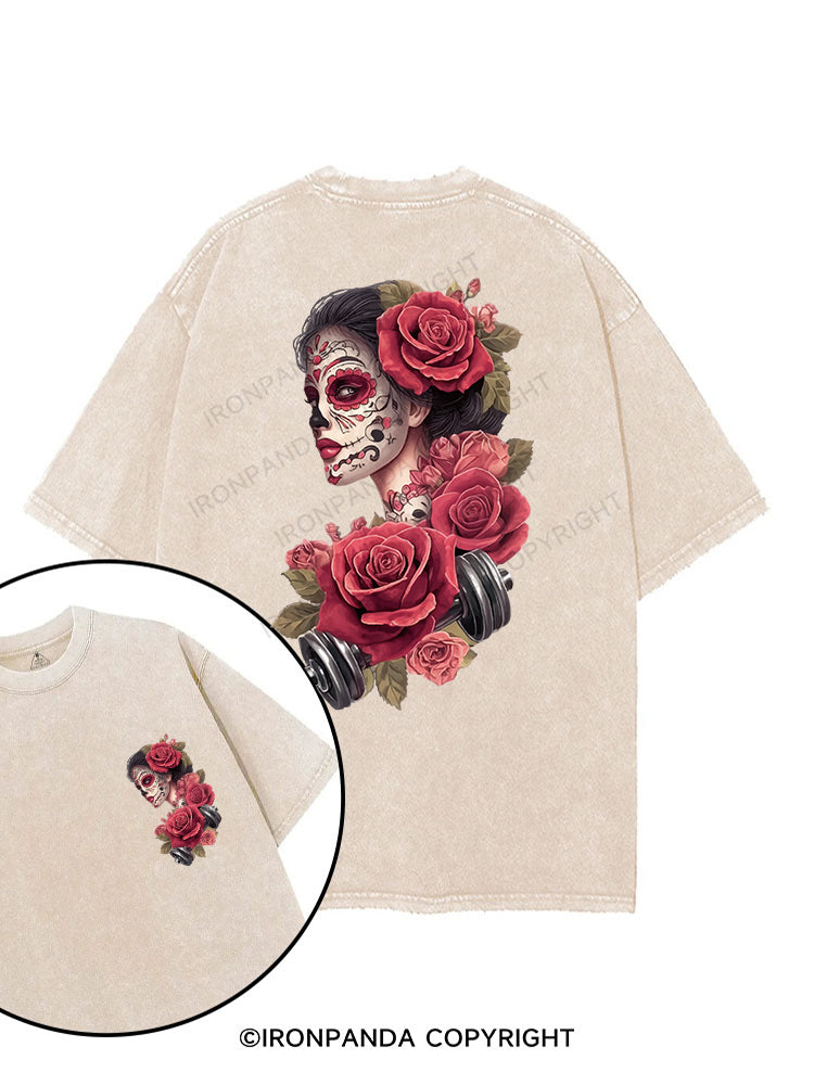 The Rose Girl printed Gym Shirt