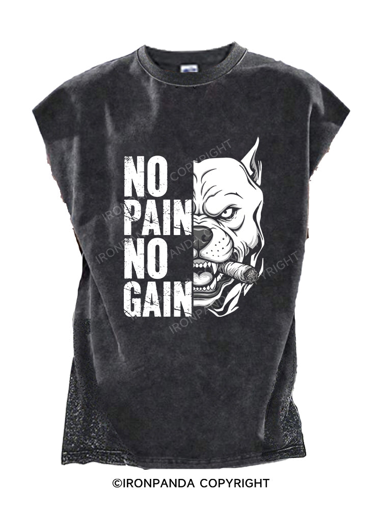 NO PAIN NO GAIN Cut Off Tank