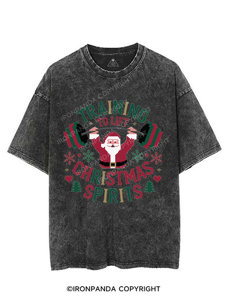 training to lift christmas spirits VINTAGE GYM SHIRT