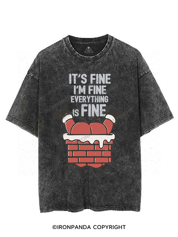 IT'S FINE I'M FINE EVERYTHING IS FINE VINTAGE GYM SHIRT