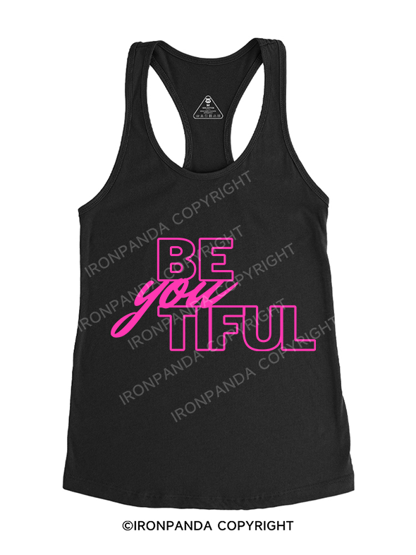 BEYOUTIFUL Gym Racerback Tank