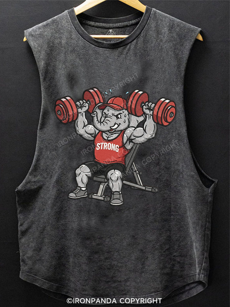 LIFTY THE ELEPHANT Scoop Bottom Cotton Tank