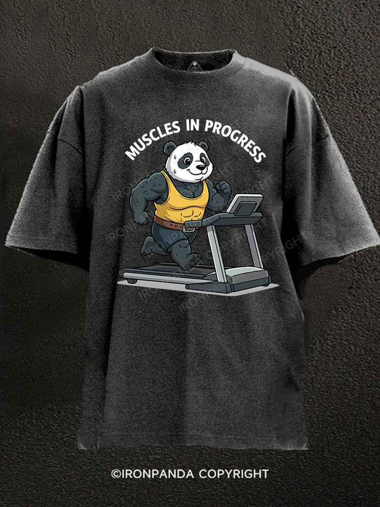 MUSCLES IN PROGRESS Washed Gym Shirt