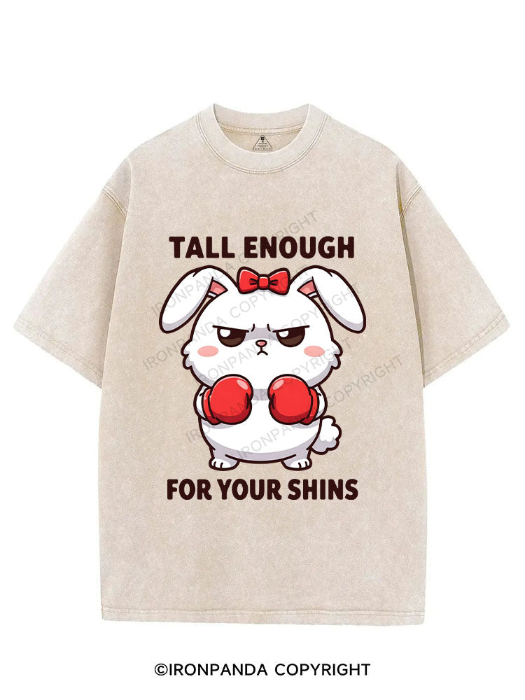 TALL ENOUGH FOR YOUR SHINS VINTAGE GYM SHIRT