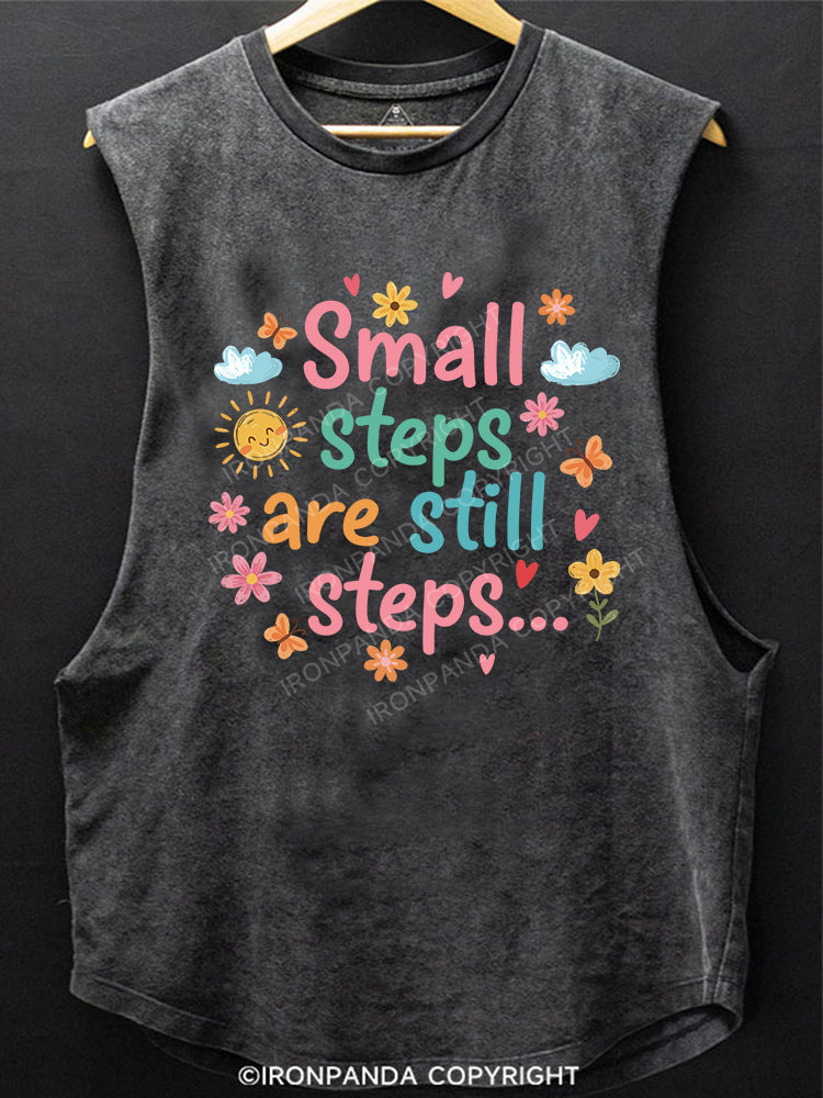 Small steps are still steps SCOOP BOTTOM COTTON TANK