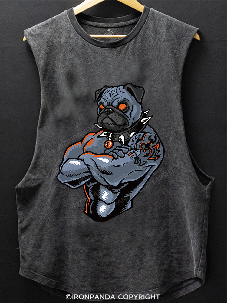 Muscle Pug Scoop Bottom Cotton Tank
