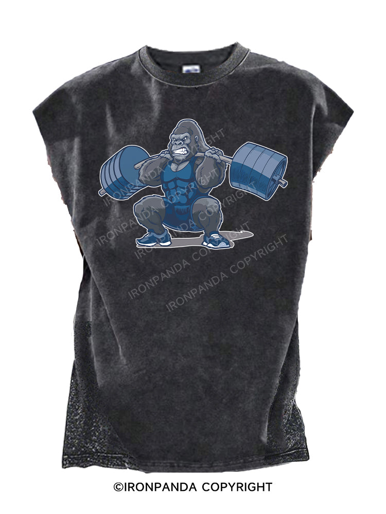 Squat Gorilla Cut Off Tank