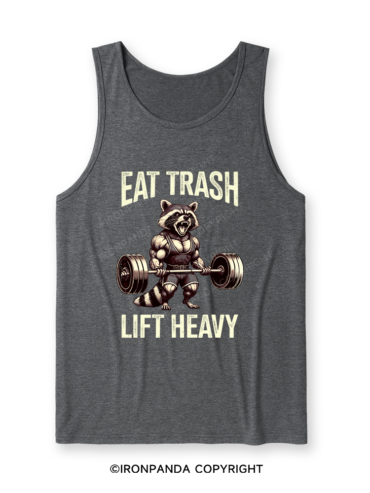 eat trash lift heavy Ultra Soft Heather Tank