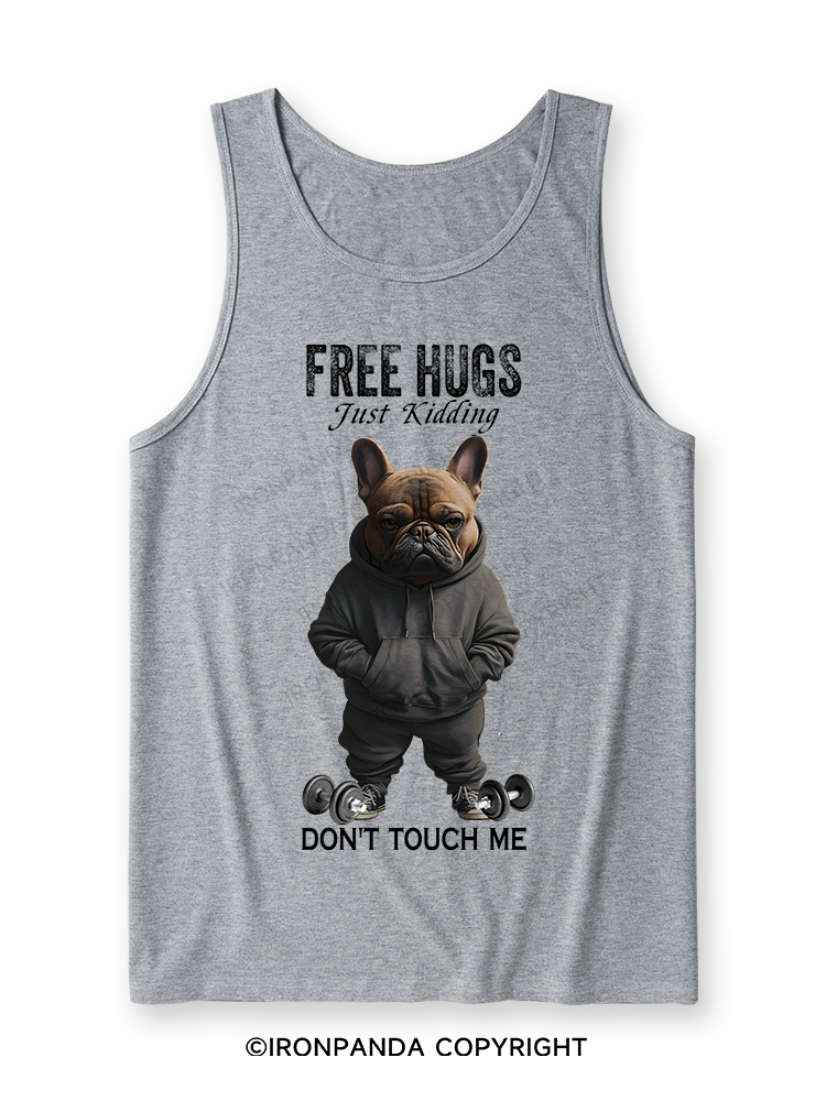 free hugs bulldog Ultra Soft Heather Tank