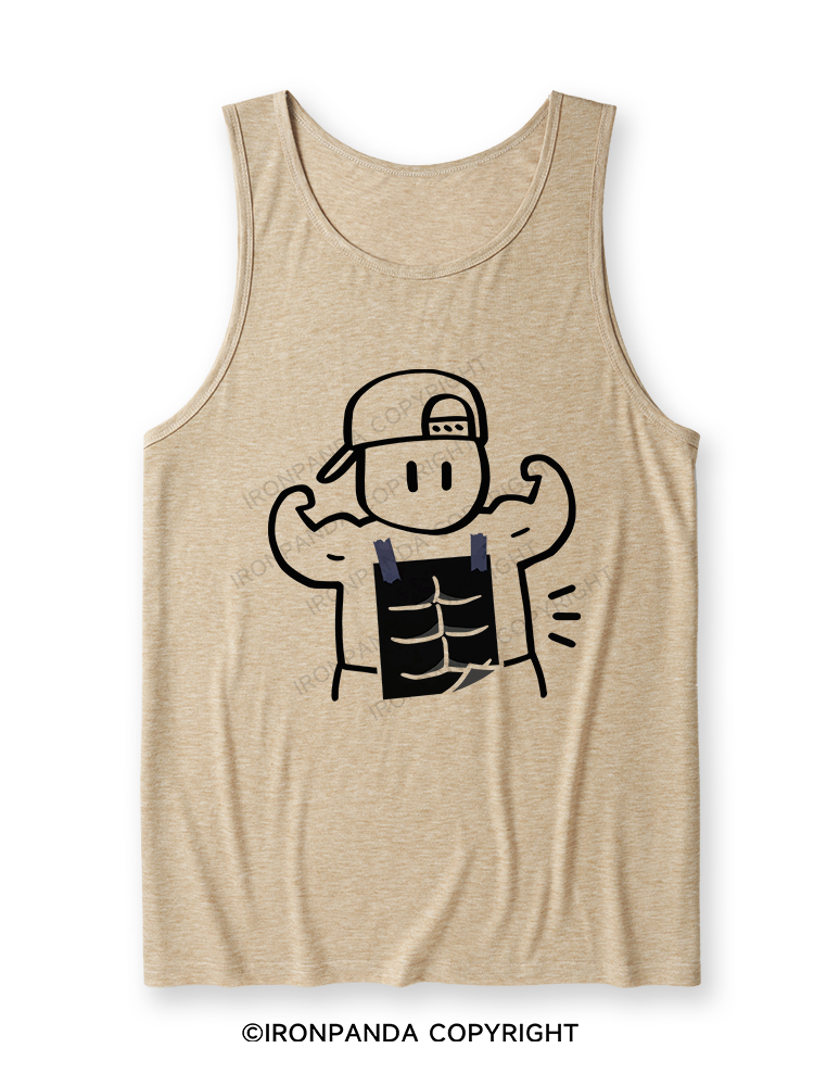 Look at my abs! Ultra Soft Heather Tank