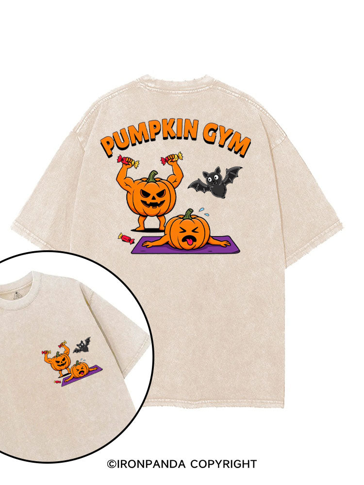 HALLOWEEN PUMPKIN GYM printed Gym Shirt