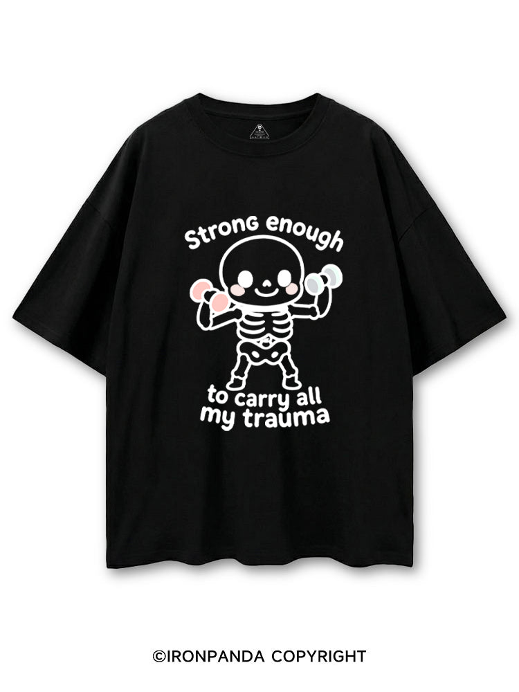 Strong enough to carry all my trauma COTTON PUMP COVER