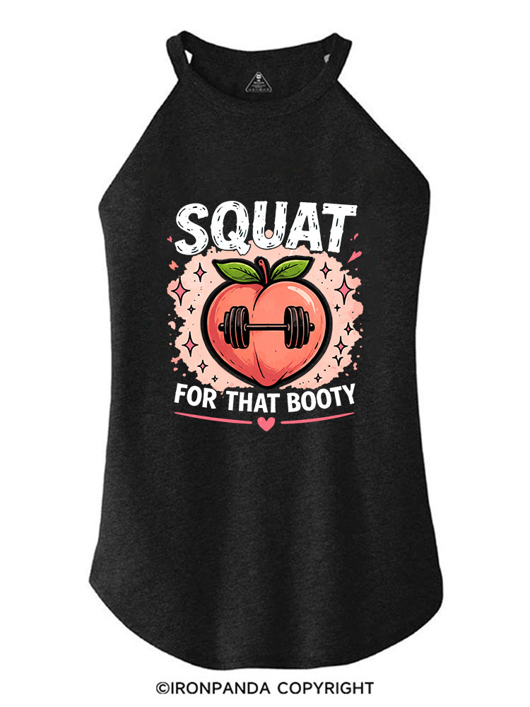 SQUAT FOR THAT BOOTY PEACHY ROCKER COTTON TANK