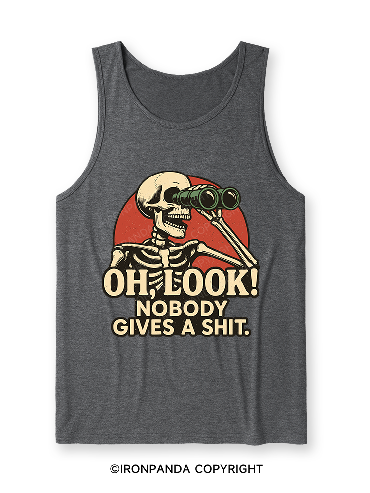 OH, LOOK! NOBODY GIVES A SHIT Ultra Soft Heather Tank