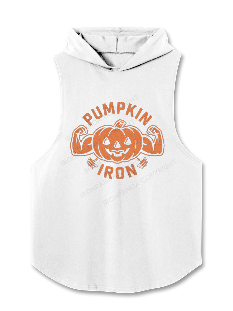 Pumpkin Iron Funny Hooded Tank