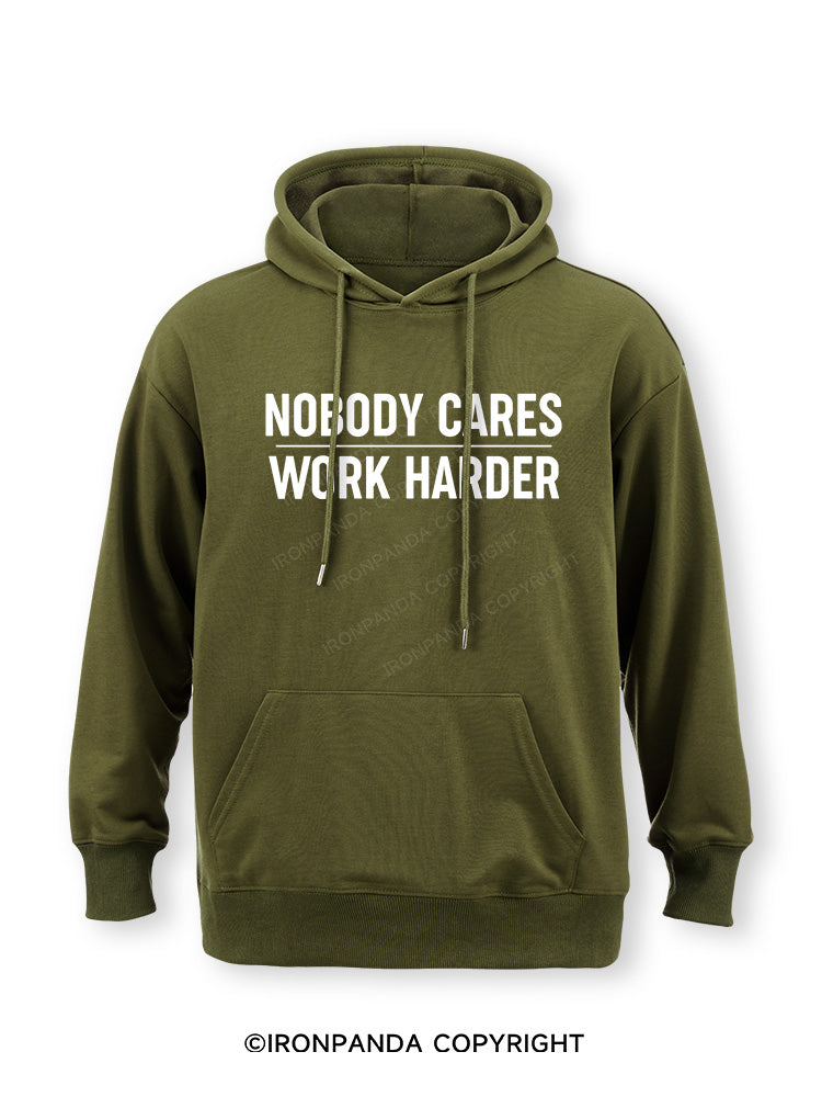 Nobody Cares Work Harder Classic Gym Hoodie