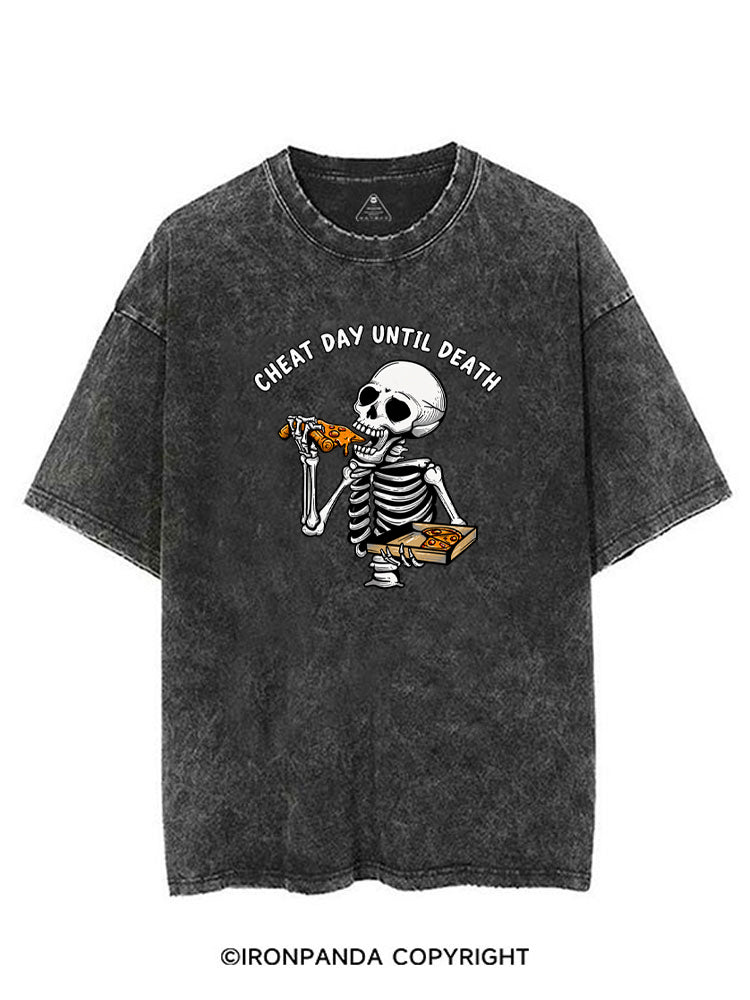 CHEAT DAY UNTIL DEATH VINTAGE GYM SHIRT