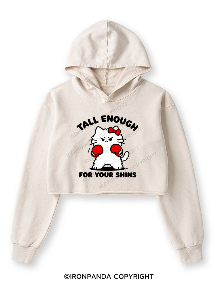 Tall Enough For Your Shins Washed Crop Hoodie