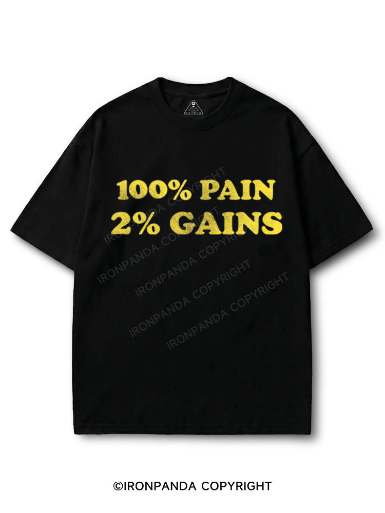 100% PAIN 2% GAINS COTTON PUMP COVER