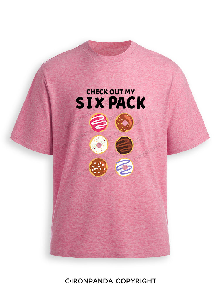 CHECK OUT MY SIX PACK Ultra Soft Heather T-Shirt