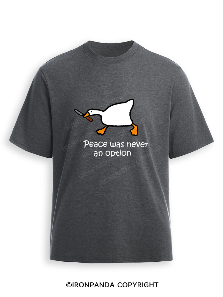 peace was never an option Ultra Soft Heather T-Shirt