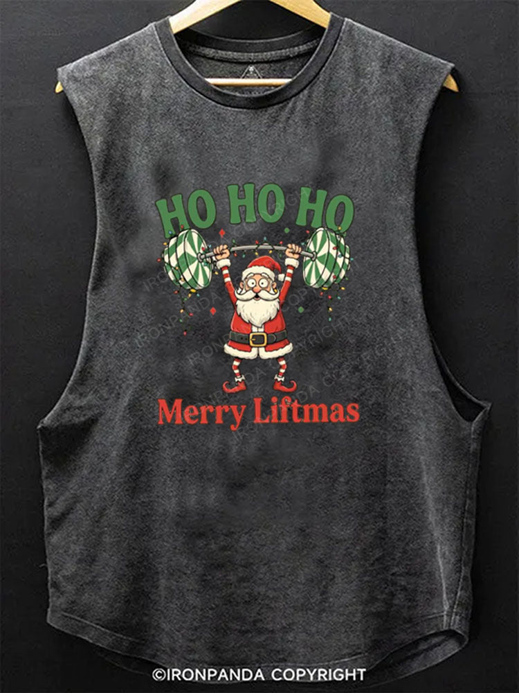HO HO HO Merry Liftmas Scoop Bottom Cotton Tank