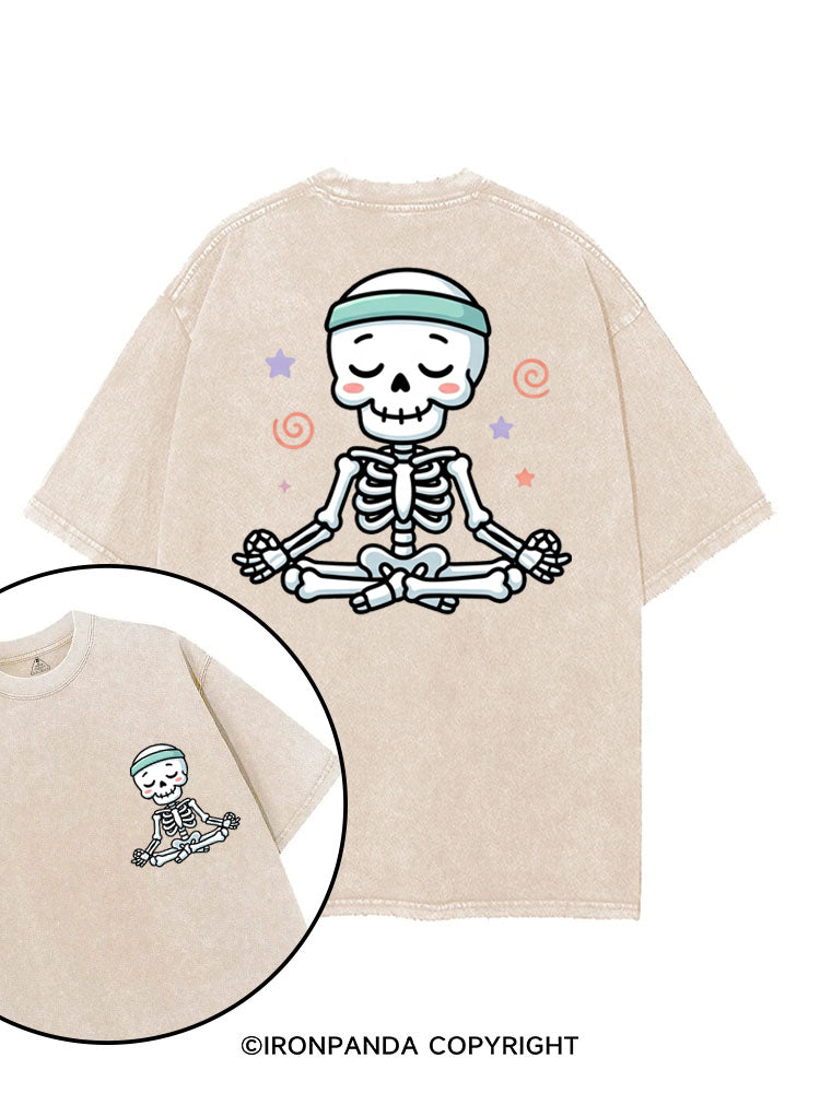 MINDFUL BONES printed Gym Shirt
