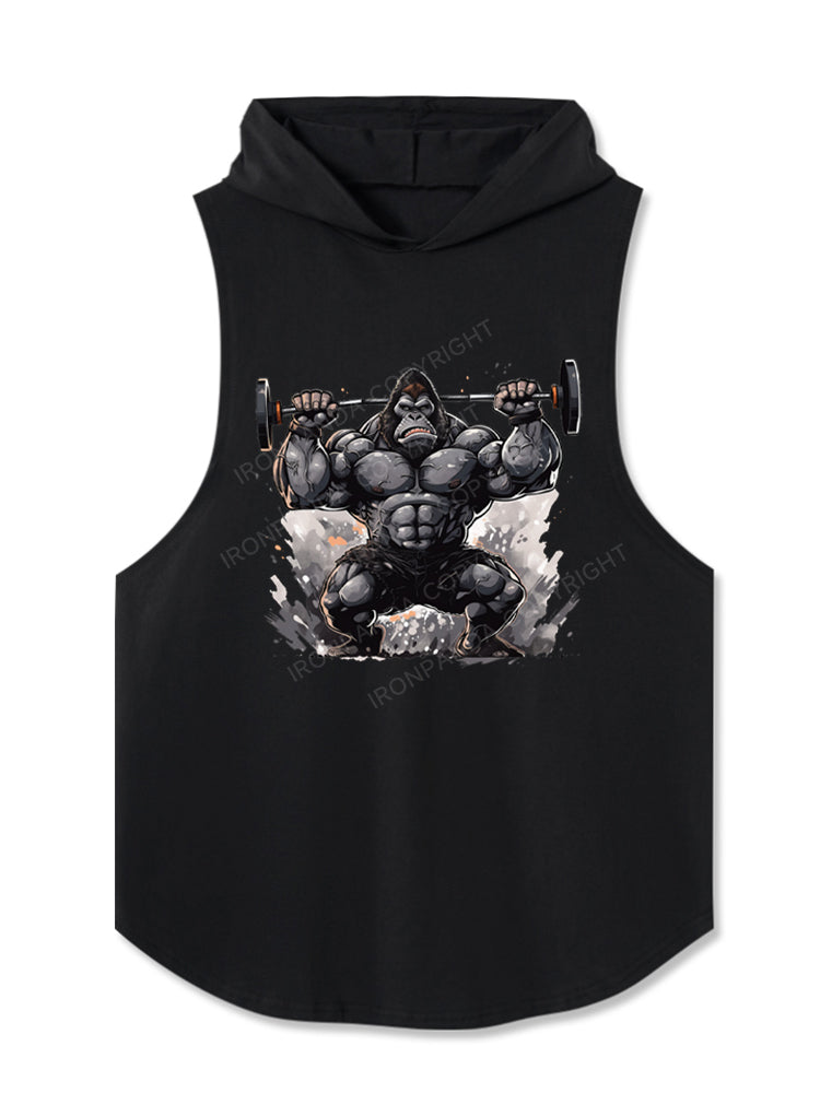 gorilla deadilft Hooded Tank