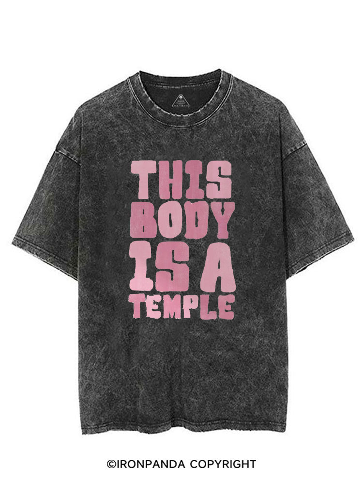 THIS BODY IS A TEMPLE VINTAGE GYM SHIRT