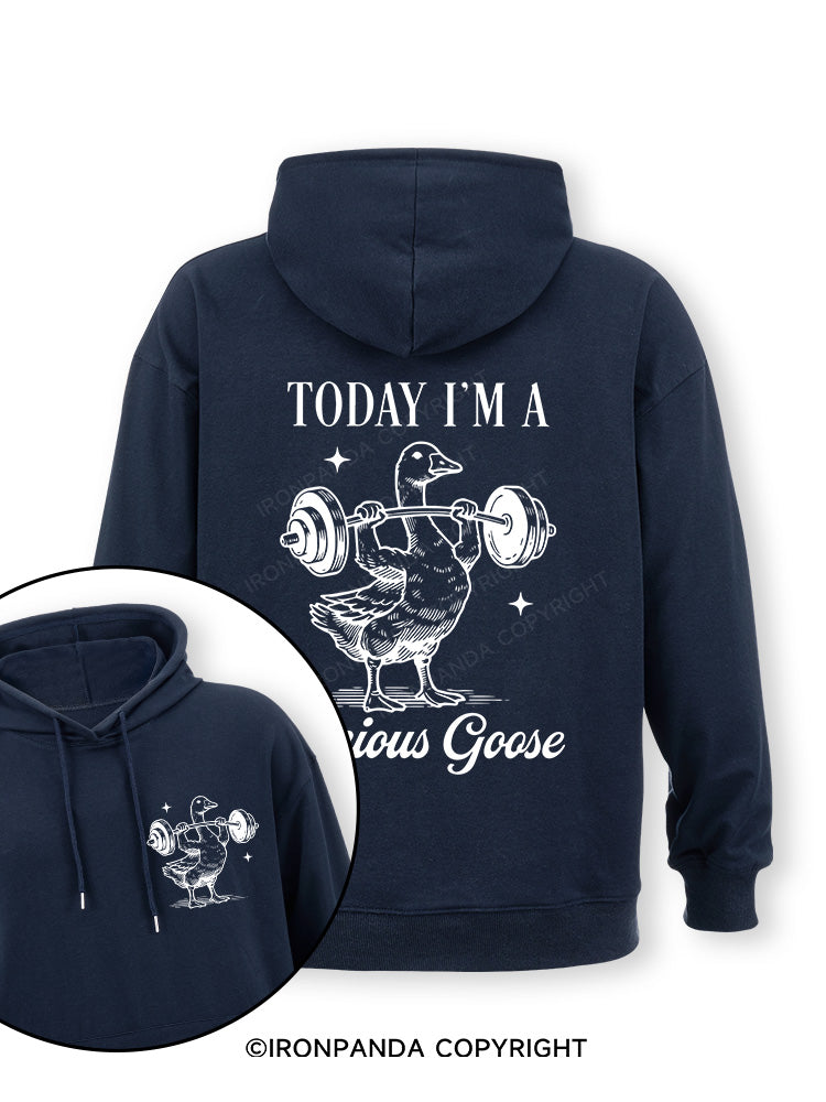 TODAY I'M A Serious Goose Double-Sided Printed Classic Gym Hoodie