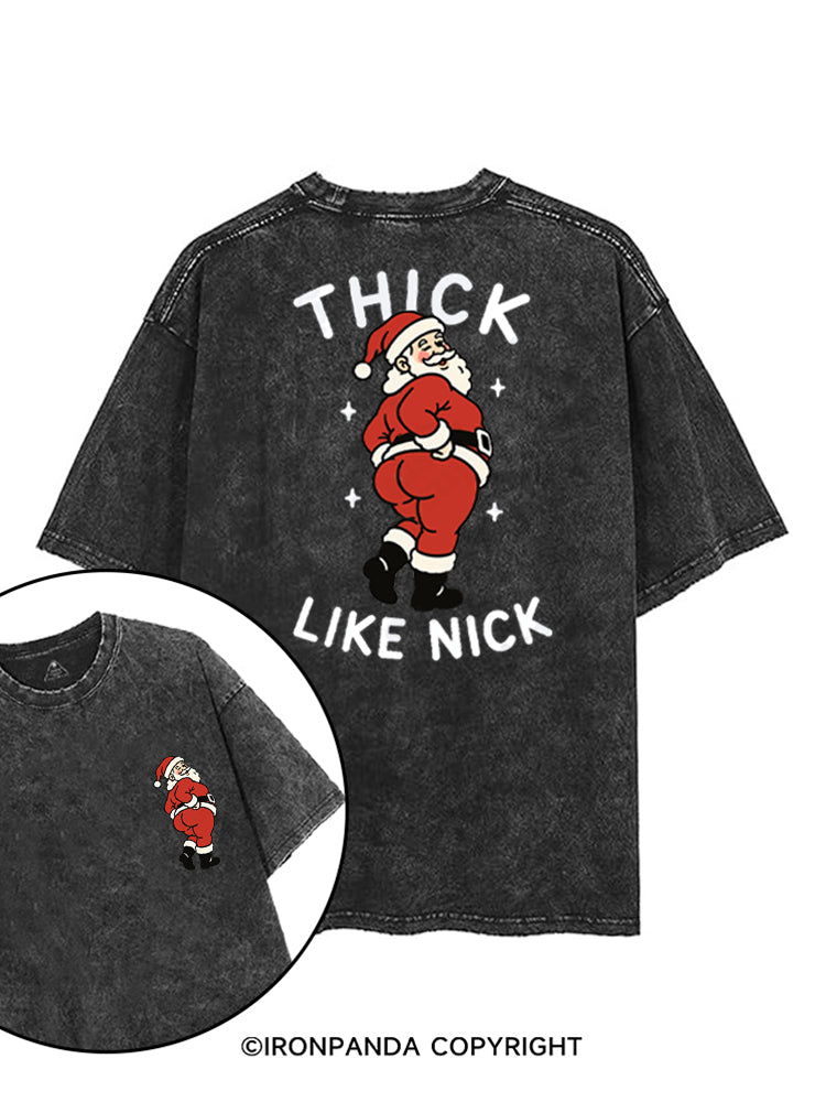 THICK LIKE NICK MERRY THICCMAS printed Gym Shirt
