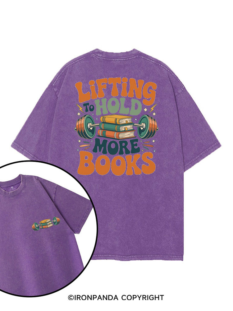 LIFTING TO HOLD MORE BOOKS FUNNY BOOK LOVER printed Gym Shirt