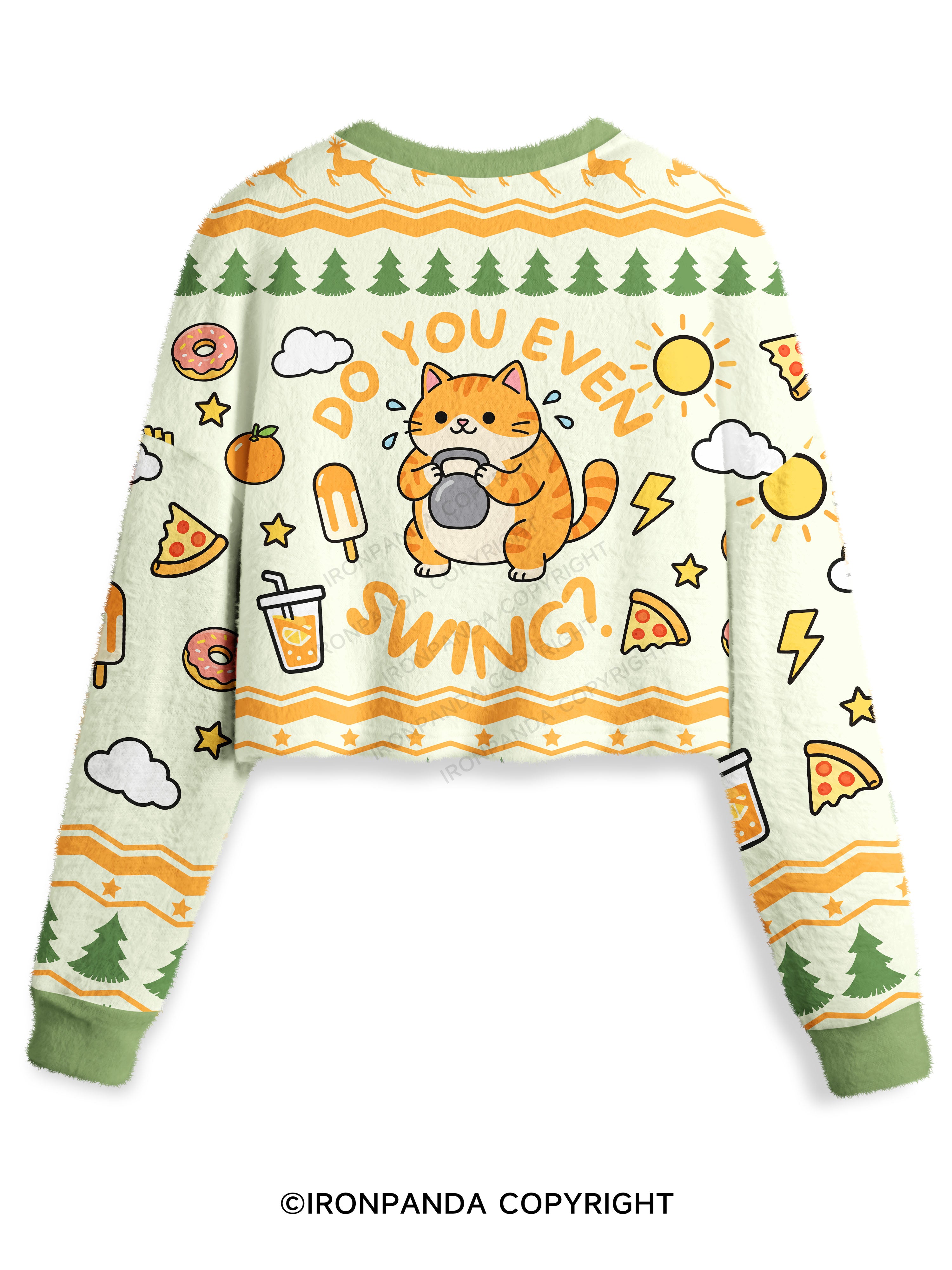 DO YOU EVEN SWING Crop Ugly Sweater