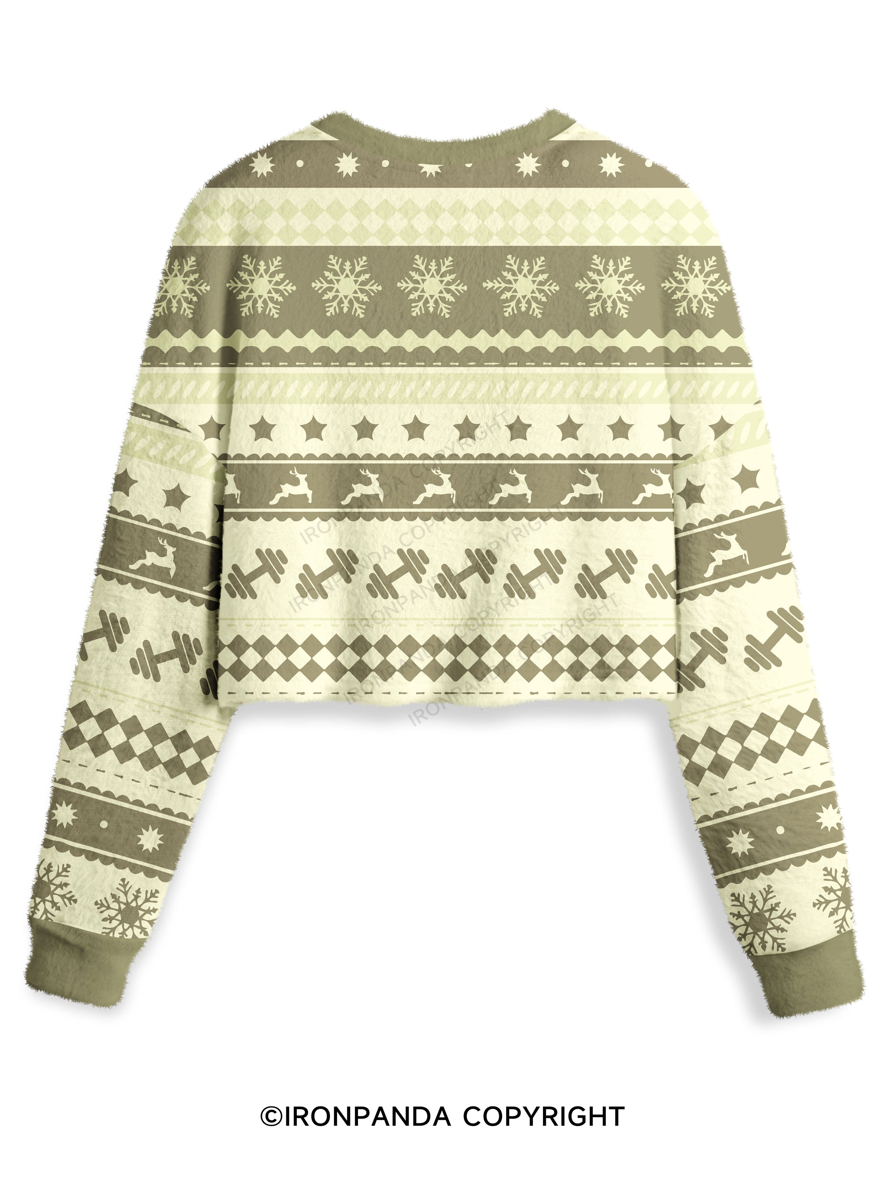 STAY WEIRD BEING NORMAL IS BORING Crop Ugly Sweater