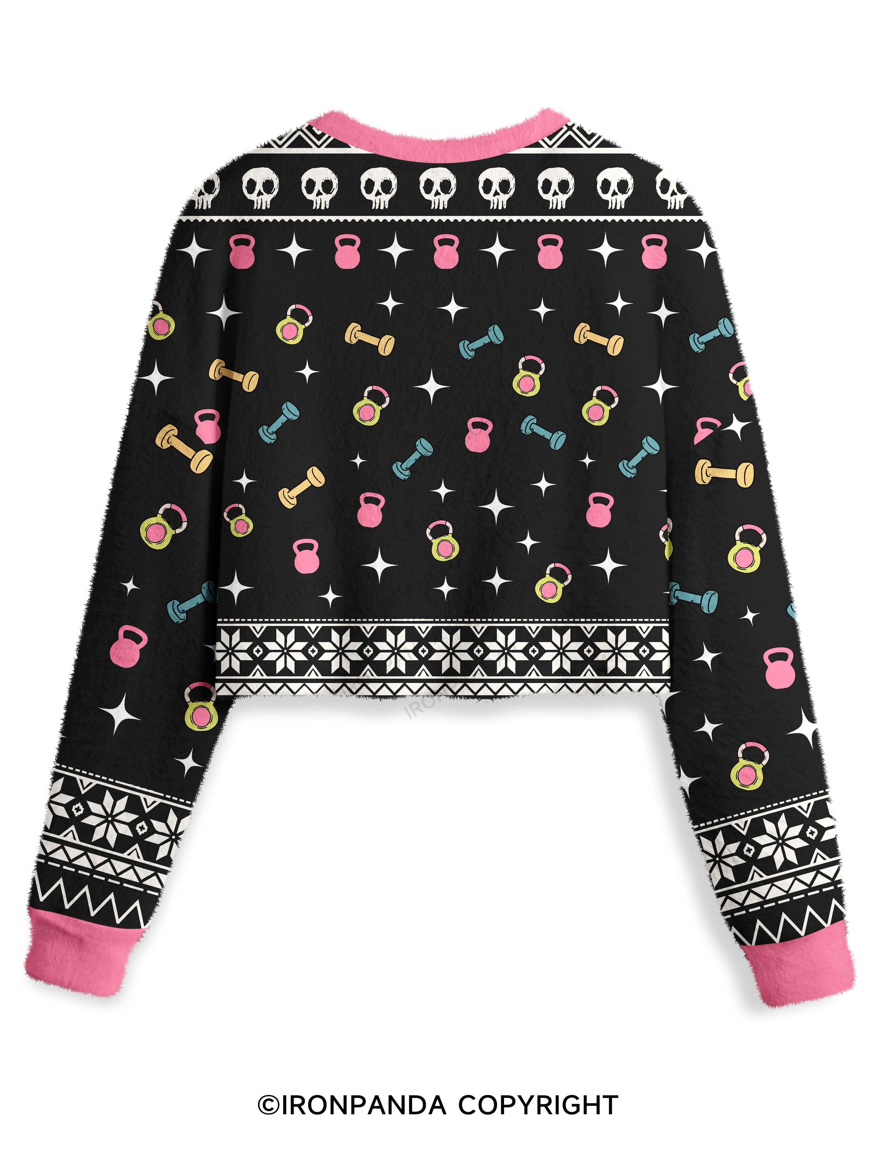 Down Bad Crying At The Gym Crop Ugly Sweater