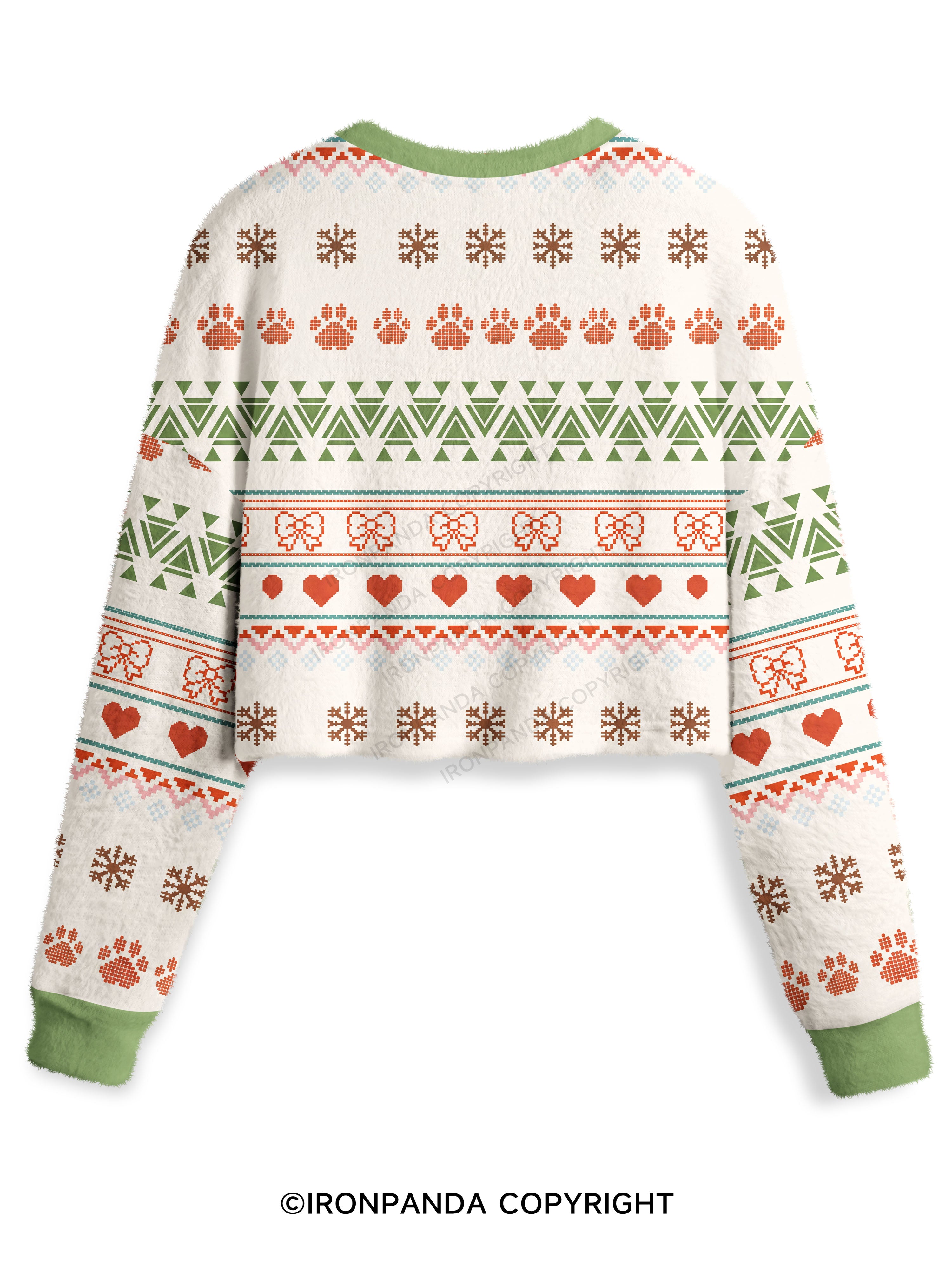 MY HEAD SAYS GYM BUT MY HEART SAYS TACOS Crop Ugly Sweater