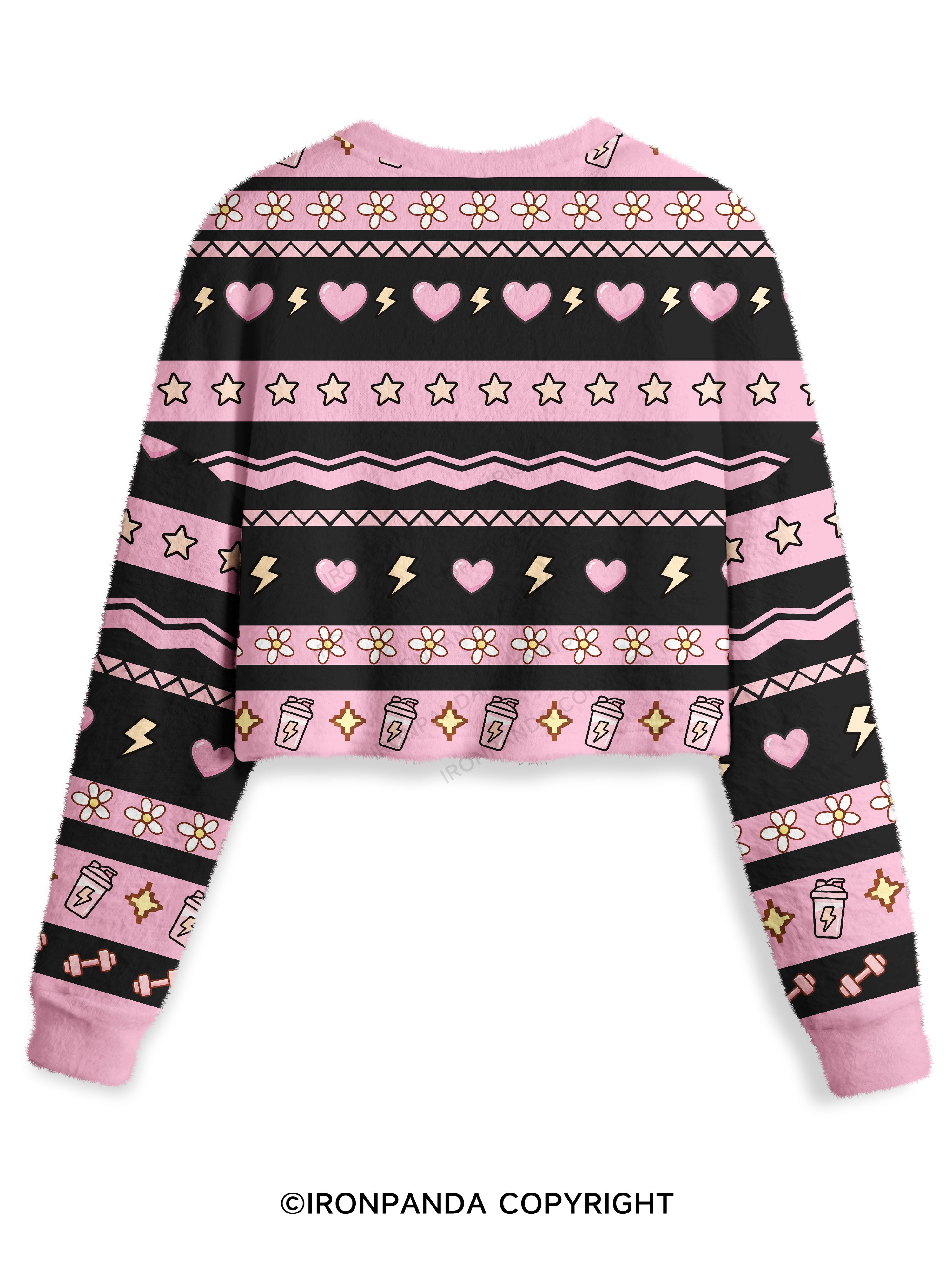 perfect peach Crop Ugly Sweater