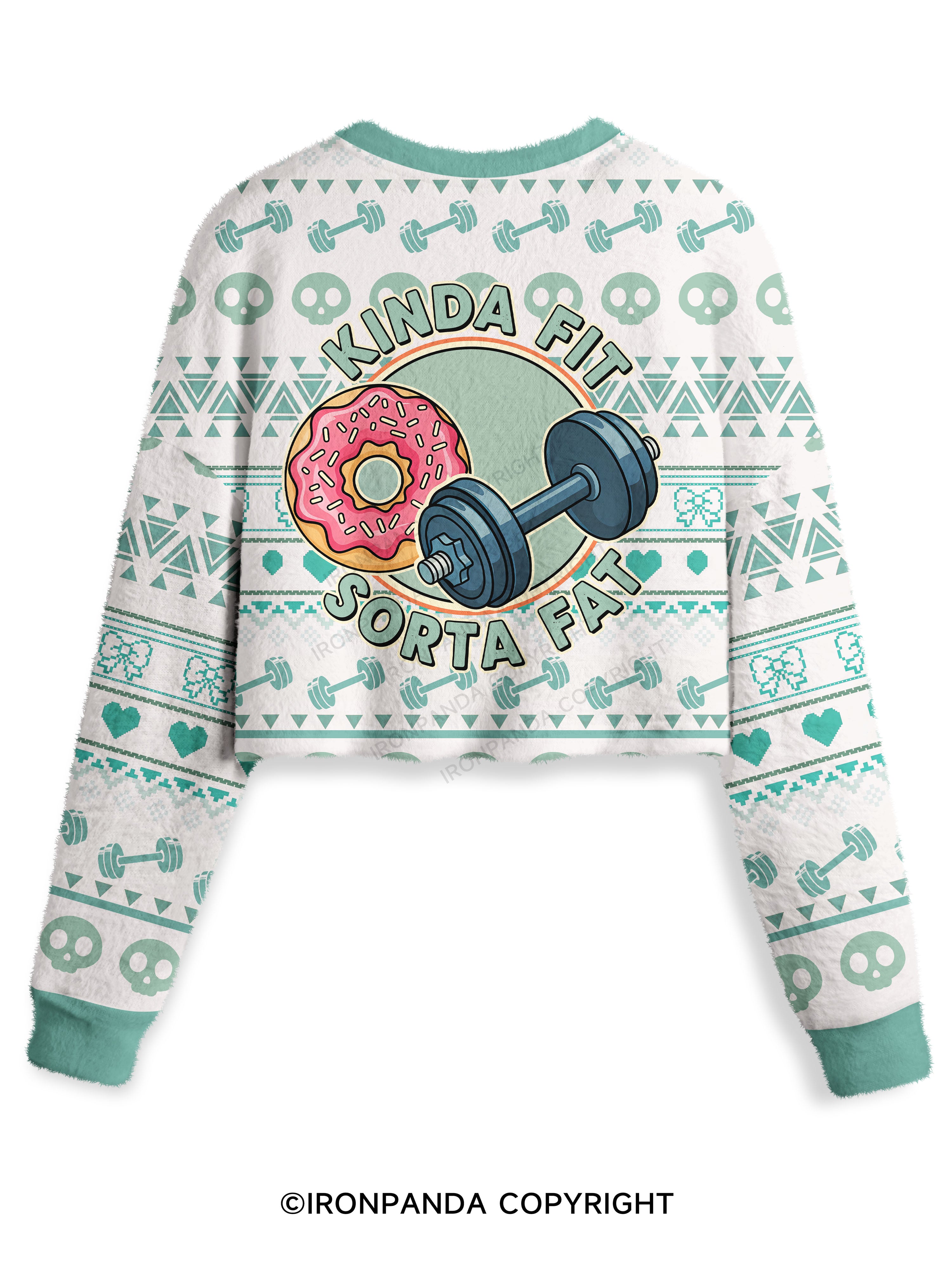 KINDA FIT SORTA FAT Crop Ugly Sweater