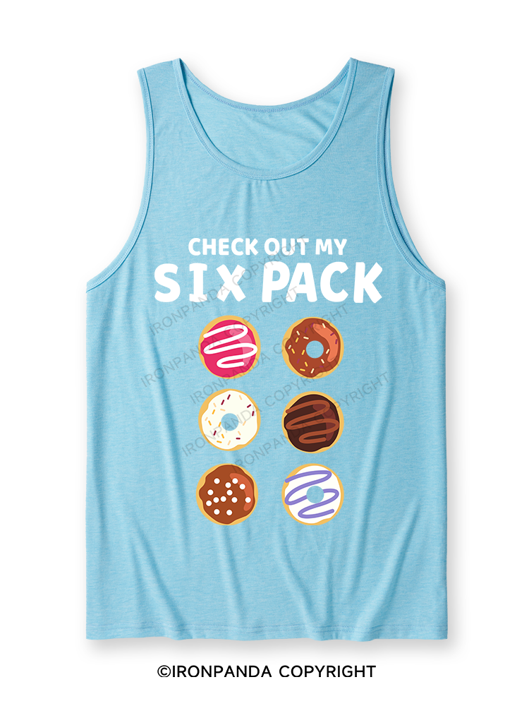 CHECK OUT MY SIX PACK  Ultra Soft Heather Tank